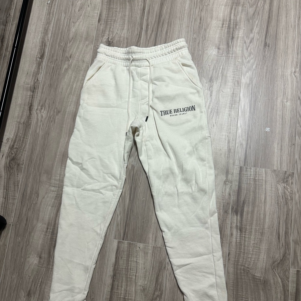 True Religion Cream Sweatpants
